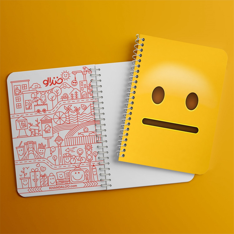 دفتر لیست خرید 50 برگ خندالو طرح ایموجی Emoji کد 1293