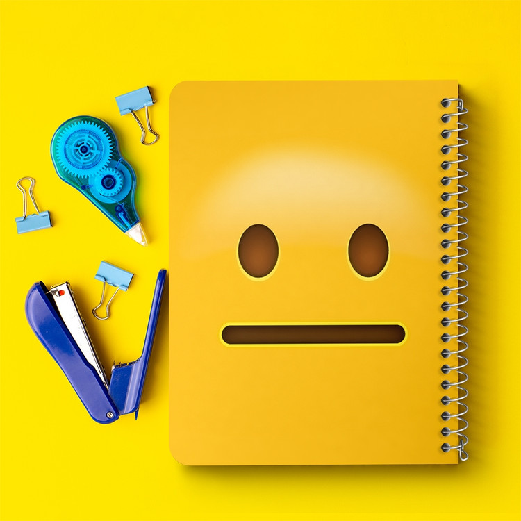 دفتر لیست خرید 50 برگ خندالو طرح ایموجی Emoji کد 1293