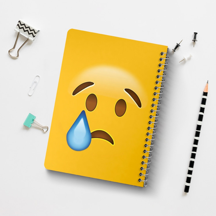 دفتر لیست خرید 50 برگ خندالو طرح ایموجی Emoji کد 1291