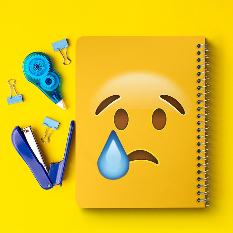 دفتر لیست خرید 50 برگ خندالو طرح ایموجی Emoji کد 1291