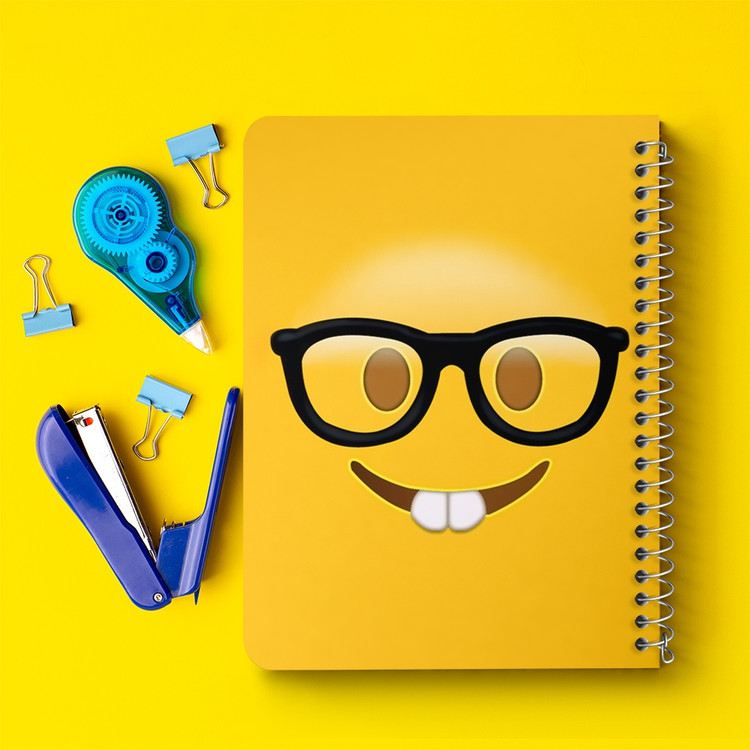 دفتر لیست خرید 50 برگ خندالو طرح ایموجی Emoji کد 1290
