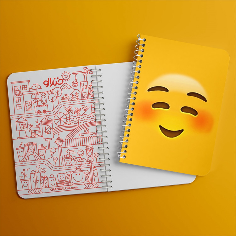 دفتر لیست خرید 50 برگ خندالو طرح ایموجی Emoji کد 1289
