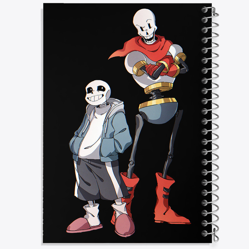 دفتر شطرنجی 50 برگ خندالو مدل بازی آندرتیل (Undertale) کد 31762