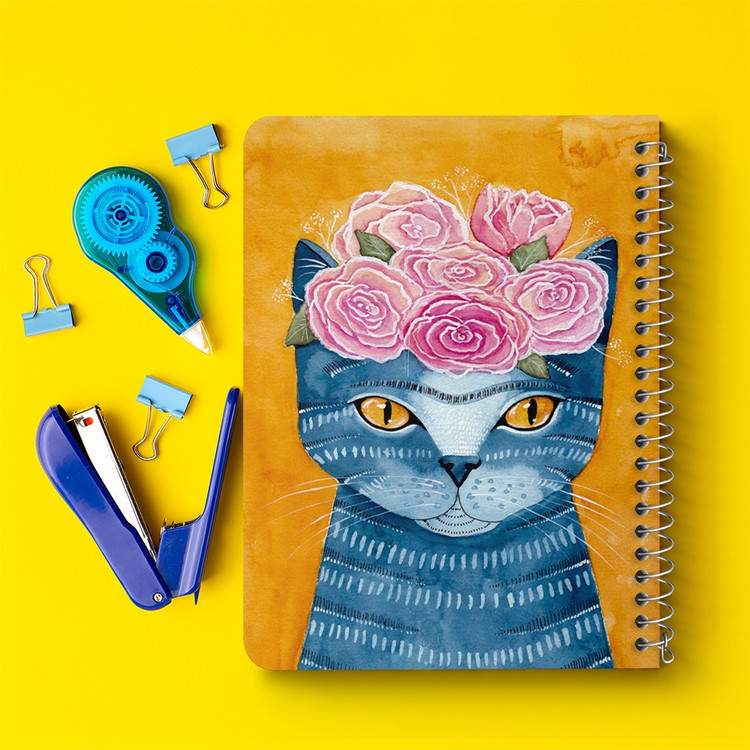 دفتر نقطه ای 50 برگ خندالو طرح گربه کد 5180