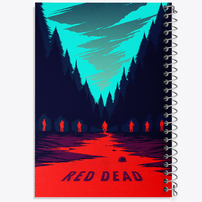 دفتر مشق 50 برگ خندالو طرح رد دد (Red Dead) کد N9350