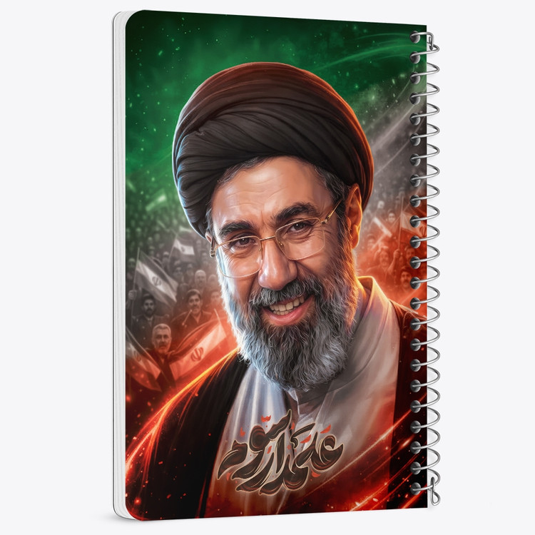 دفتر نقطه ای 50 برگ خندالو طرح آیت الله سید مجتبی خامنه ای کد F14646