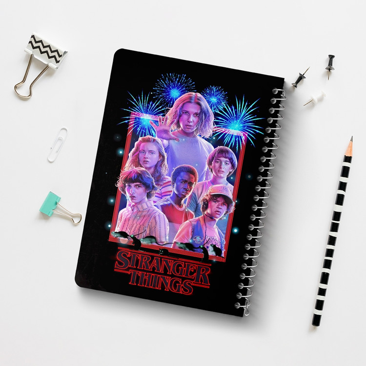 دفتر نقطه ای 50 برگ خندالو طرح استرنجر تینگز (Stranger Things) کد F14640