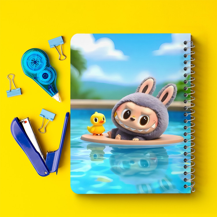 دفتر نقطه ای 50 برگ خندالو طرح عروسک لابوبو (Labub) کد F14617