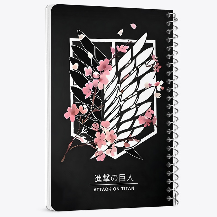 دفتر نقطه ای 50 برگ خندالو طرح اتک آن تایتان (Attack On Titan) کد F14592