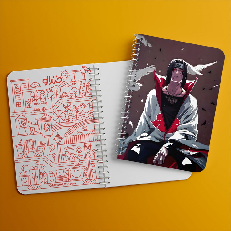 دفتر نقطه ای 50 برگ خندالو طرح ایتاچی اوچیها ناروتو (Naruto) کد F14569