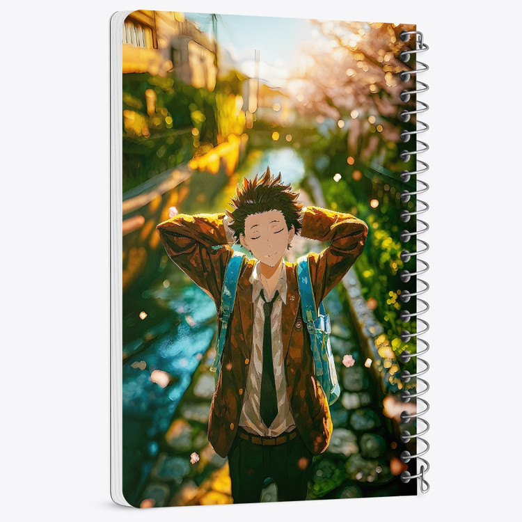 دفتر نقطه ای 50 برگ خندالو طرح شویا ایشیدا صدای خاموش (A Silent Voice) کد F14554