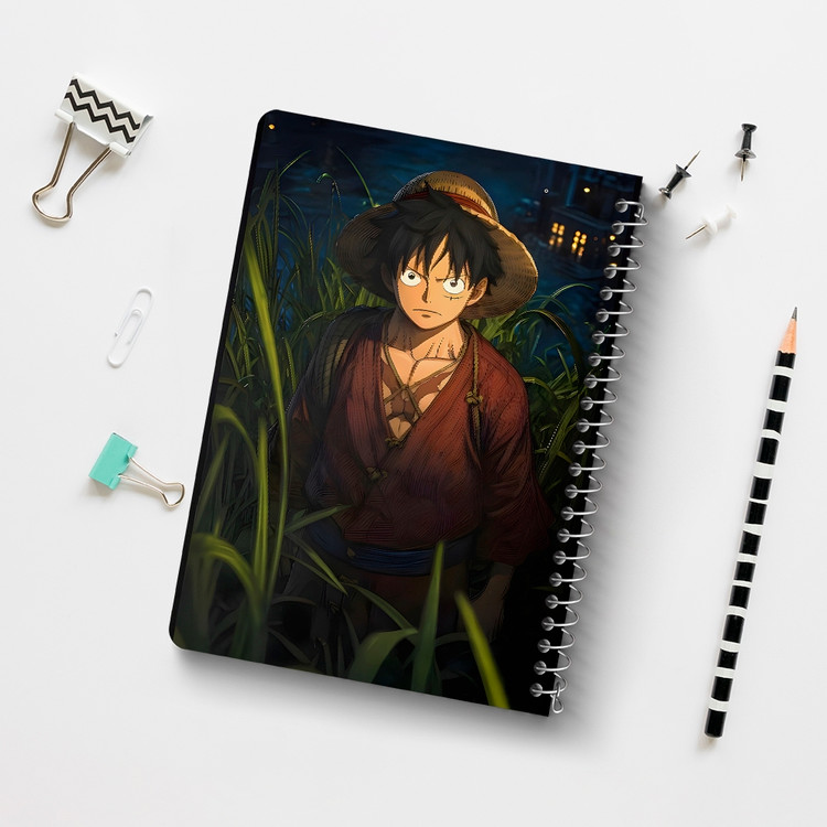 دفتر نقطه ای 50 برگ خندالو طرح لوفی وان پیس (One Piece) کد F14548