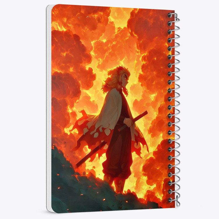 دفتر نقطه ای 50 برگ خندالو طرح شیطان کش (demon slayer) کد F14547