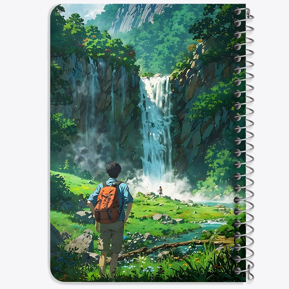 دفتر نقطه ای 50 برگ خندالو طرح طبیعتگرد کد F14544