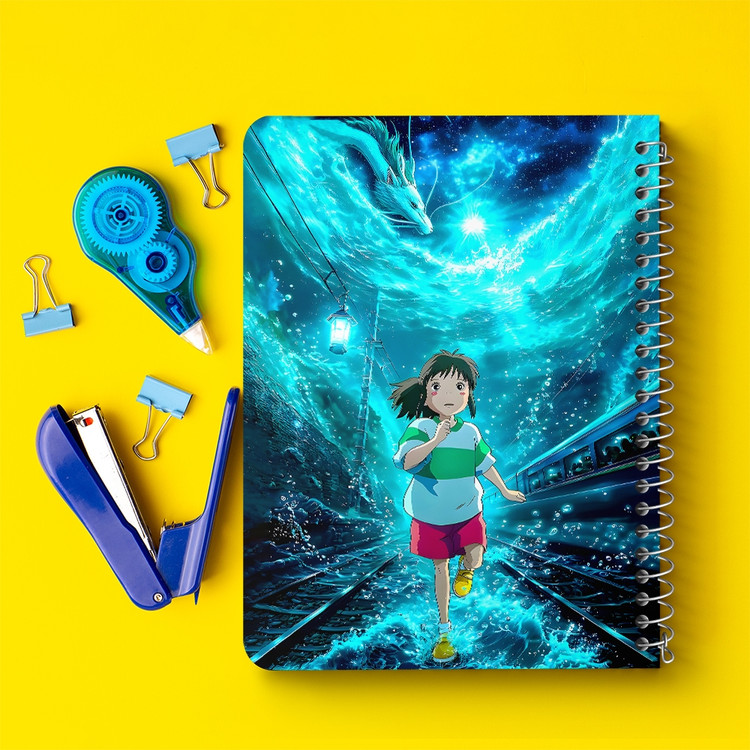 دفتر نقطه ای 50 برگ خندالو طرح شهر اشباح (Spirited Away) کد F14528
