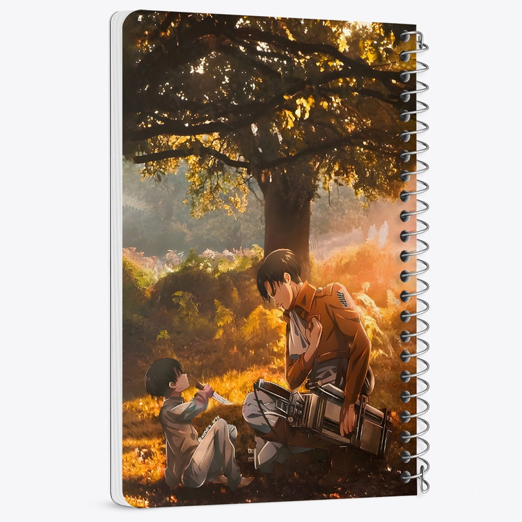 دفتر نقطه ای 50 برگ خندالو طرح لیوای اتک آن تایتان (Attack On Titan) کد F14511