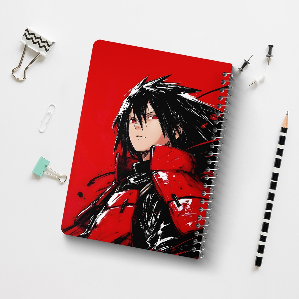 دفتر نقطه ای 50 برگ خندالو طرح مادارا اوچیها ناروتو (Naruto) کد F14488