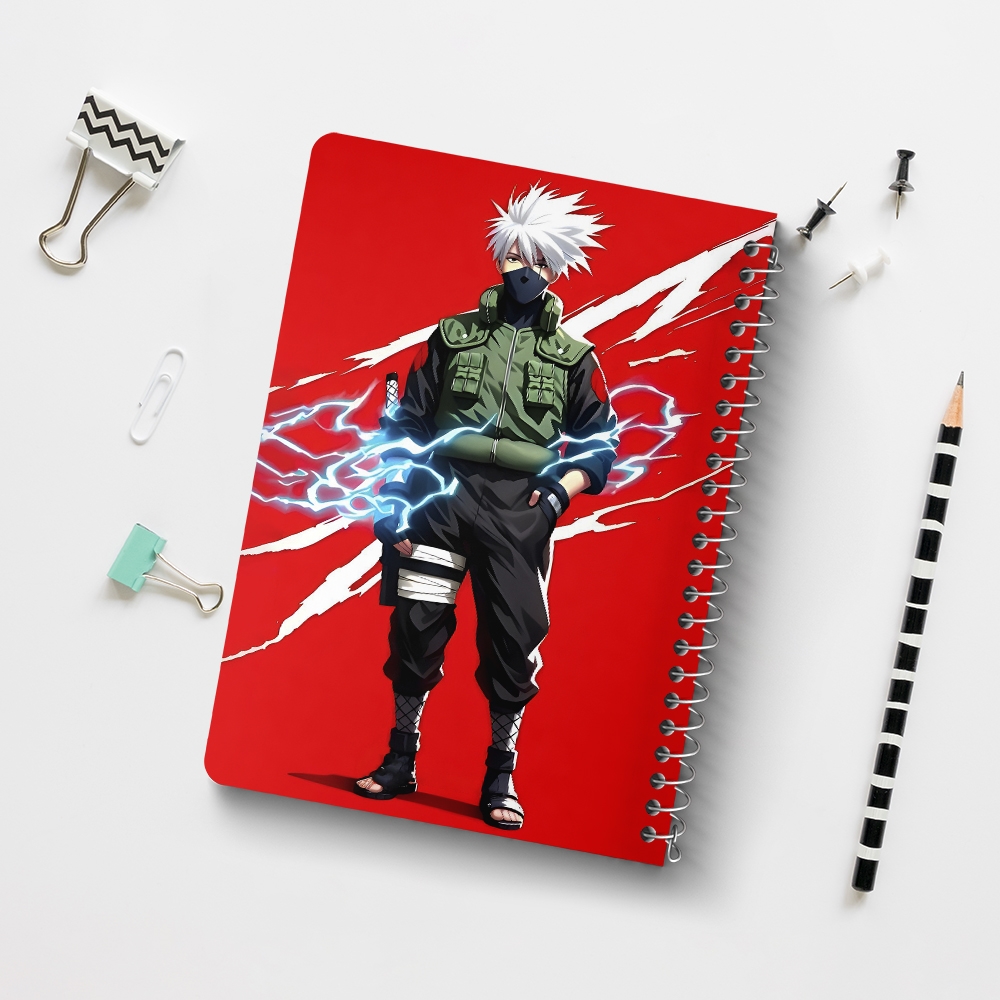 دفتر نقطه ای 50 برگ خندالو طرح کاکاشی هاتاکه ناروتو (Naruto) کد F14484