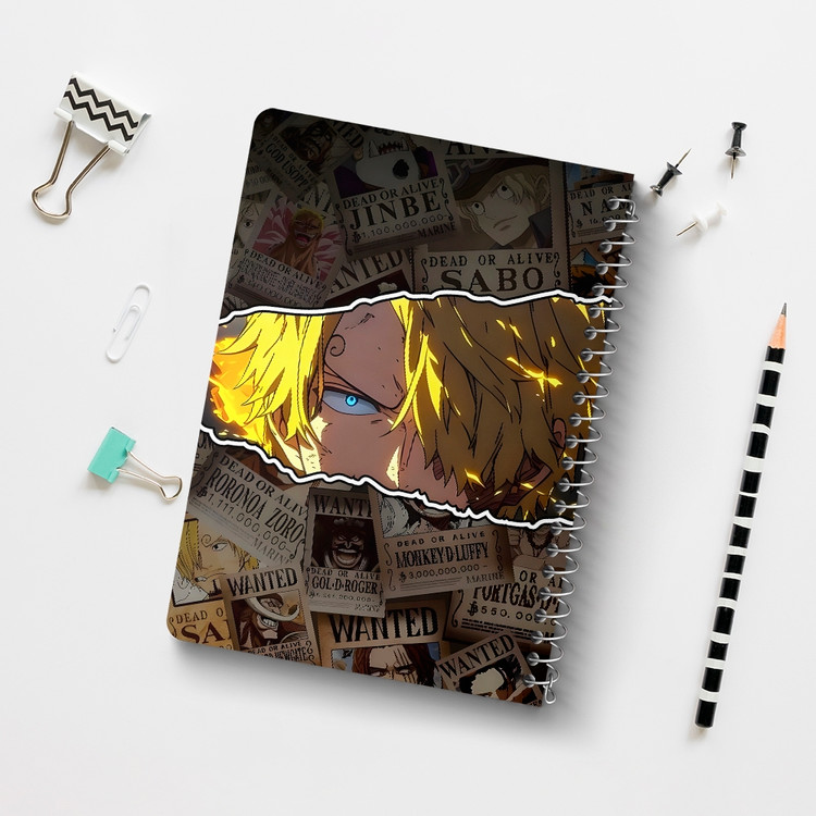 دفتر نقطه ای 50 برگ خندالو طرح سانجی وان پیس (One Piece) کد F14458