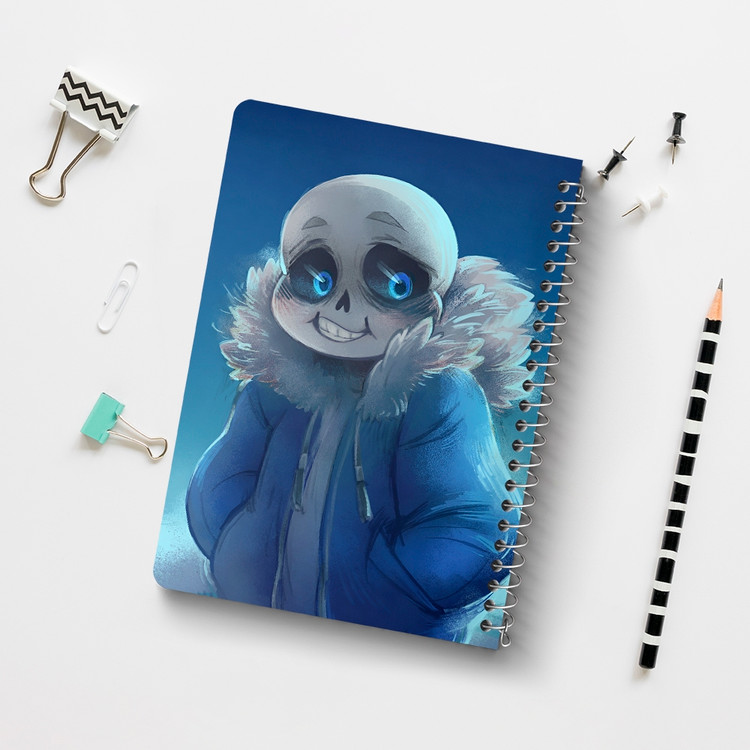دفتر نقطه ای 50 برگ خندالو طرح آندرتیل (Undertale) کد F14448