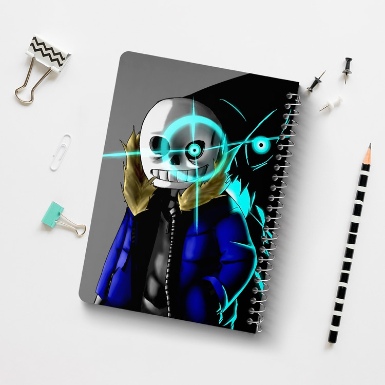دفتر نقطه ای 50 برگ خندالو طرح آندرتیل (Undertale) کد F14443
