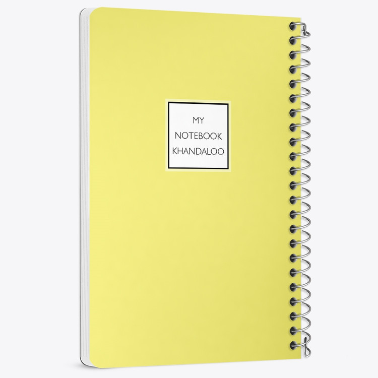 دفتر نقطه ای 50 برگ خندالو طرح طرح مینیمال (Yellow) کد N9821