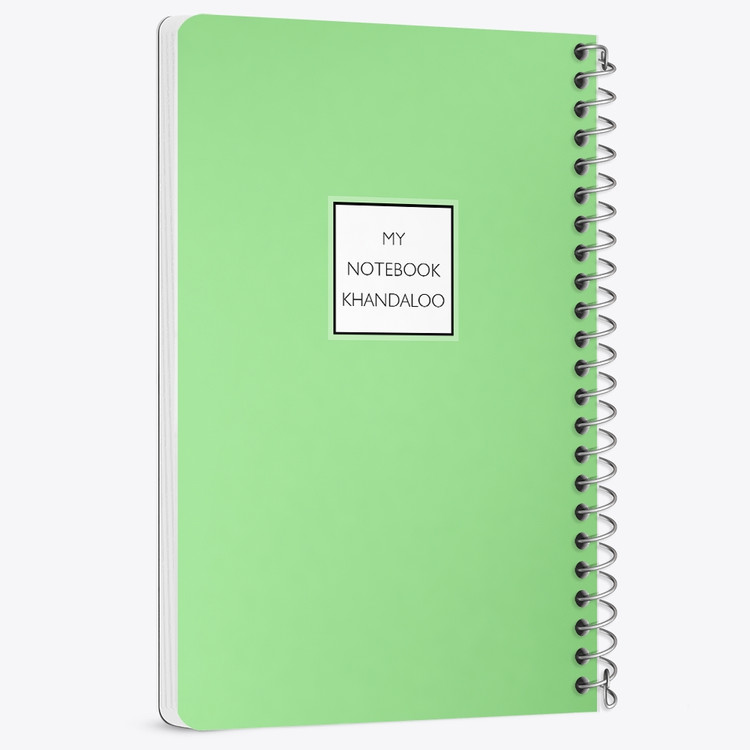 دفتر نقطه ای 50 برگ خندالو طرح طرح مینیمال (Green) کد N9820