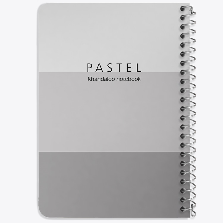 دفتر نقطه ای 50 برگ خندالو طرح طرح مینیمال پاستل (Gray) کد N9808