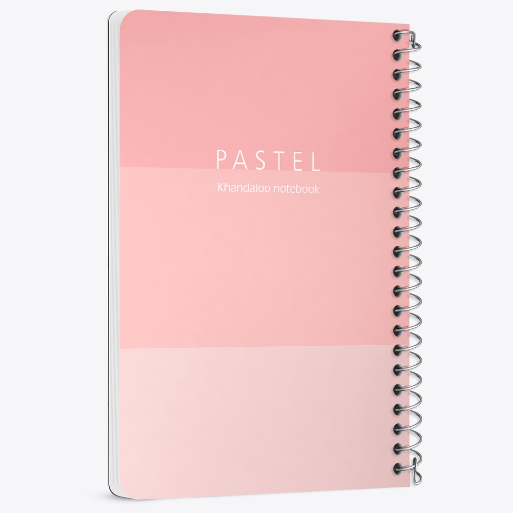 دفتر نقطه ای 50 برگ خندالو طرح طرح مینیمال پاستل (Pink) کد N9800
