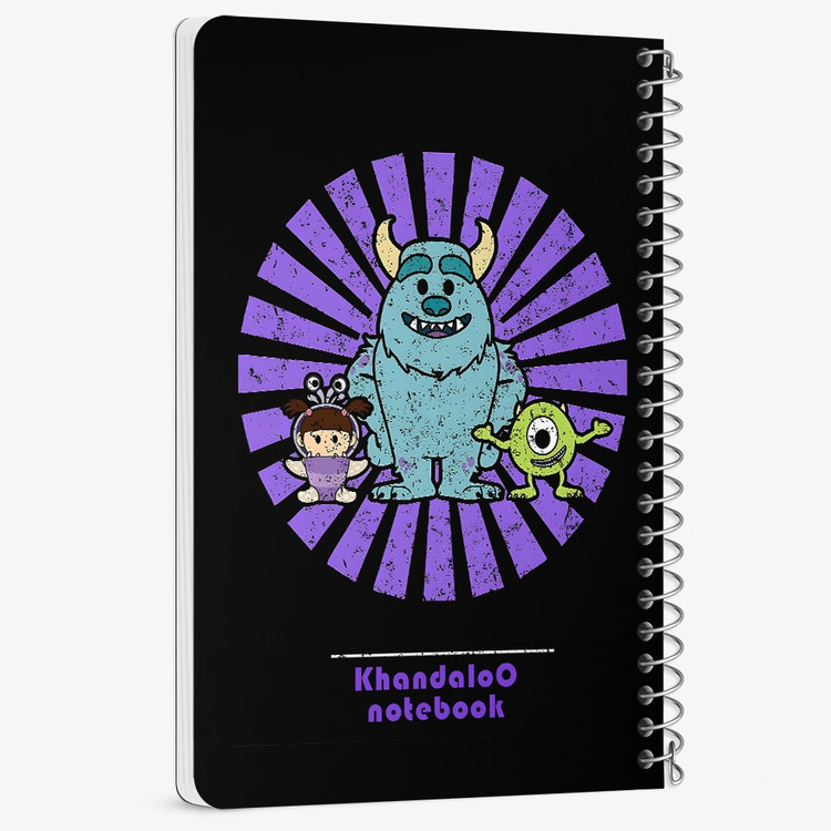 دفتر نقطه ای 50 برگ خندالو طرح انیمیشن کارخانه هیولاها (Monsters,Inc) کد N9797