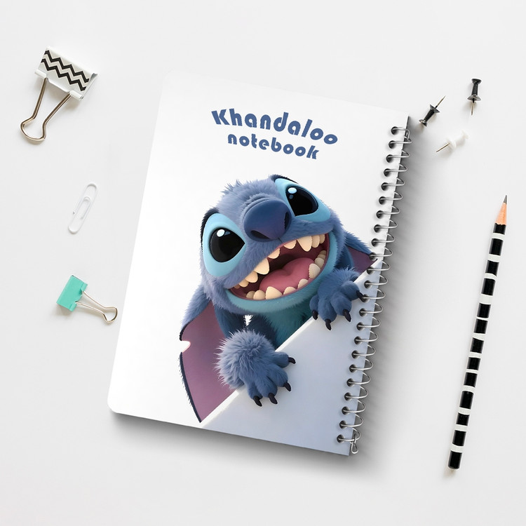دفتر نقطه ای 50 برگ خندالو طرح استیچ (Stitch) کد N9791