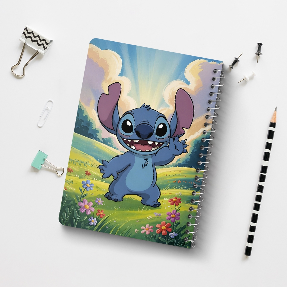 دفتر نقطه ای 50 برگ خندالو طرح استیچ (Stitch) کد N9788