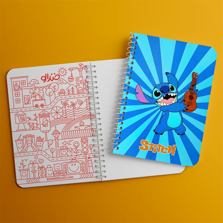 دفتر نقطه ای 50 برگ خندالو طرح استیچ (Stitch) کد N9785