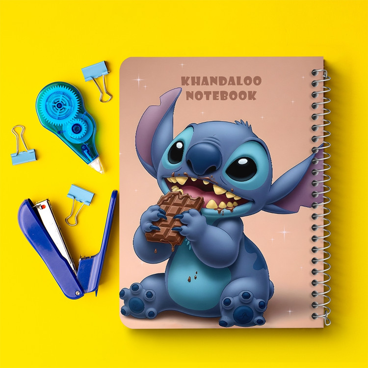 دفتر نقطه ای 50 برگ خندالو طرح استیچ (Stitch) کد N9783