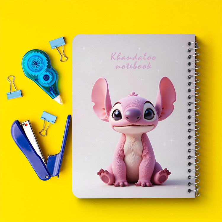 دفتر نقطه ای 50 برگ خندالو طرح استیچ (Stitch) کد N9782