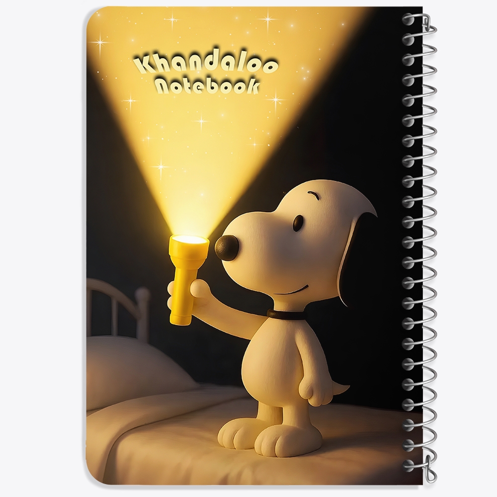 دفتر نقطه ای 50 برگ خندالو طرح اسنوپی (Snoopy) کد N9762