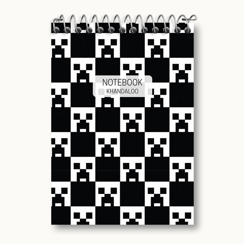 دفتر یادداشت 50 برگ خندالو مدل ماینکرافت (Minecraft) کد N550