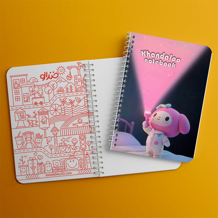 دفتر نقطه ای 50 برگ خندالو طرح مای ملودی (My Melody) کد N9709