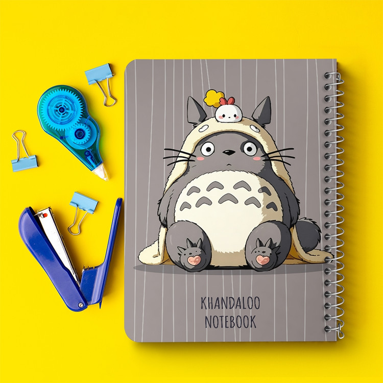 دفتر نقطه ای 50 برگ خندالو طرح انیمه توتورو (Totoro) کد N9698