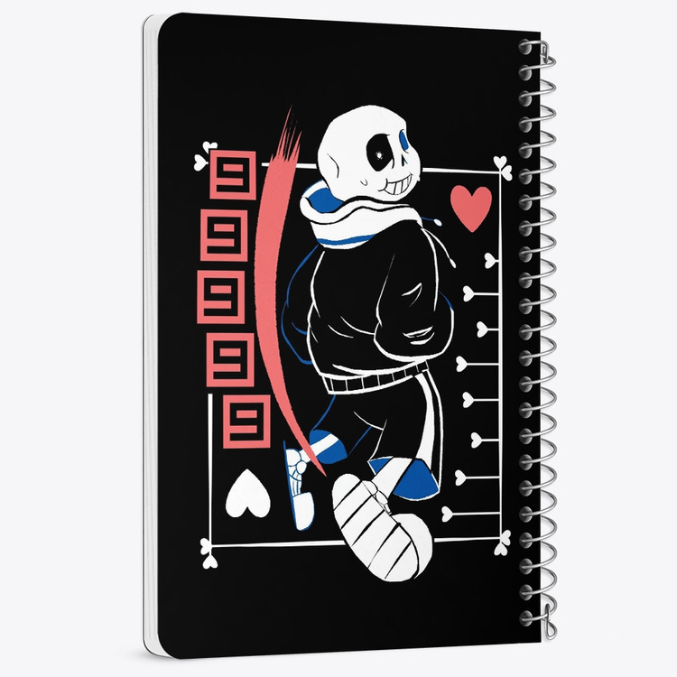 دفتر نقطه ای 50 برگ خندالو طرح سنس آندرتیل (Undertale) کد N9684