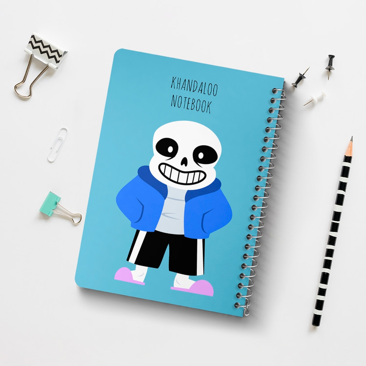 دفتر نقطه ای 50 برگ خندالو طرح سنس آندرتیل (Undertale) کد N9681