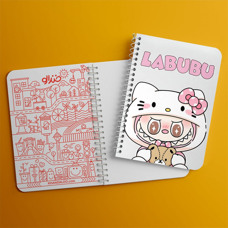 دفتر نقطه ای 50 برگ خندالو طرح عروسک لابوبو (Labubu) کد N9667