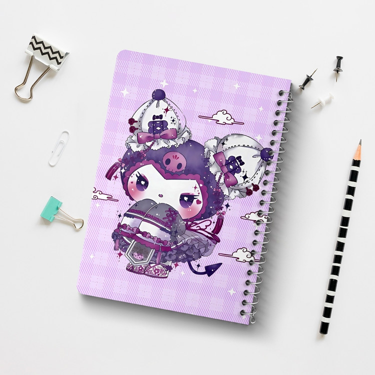دفتر نقطه ای 50 برگ خندالو طرح کرومی (Kuromi) کد N9650