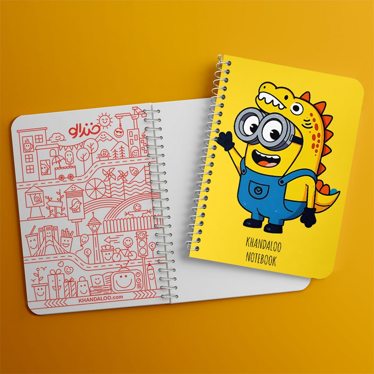 دفتر نقطه ای 50 برگ خندالو طرح مینیون ها (Minions) کد N9587