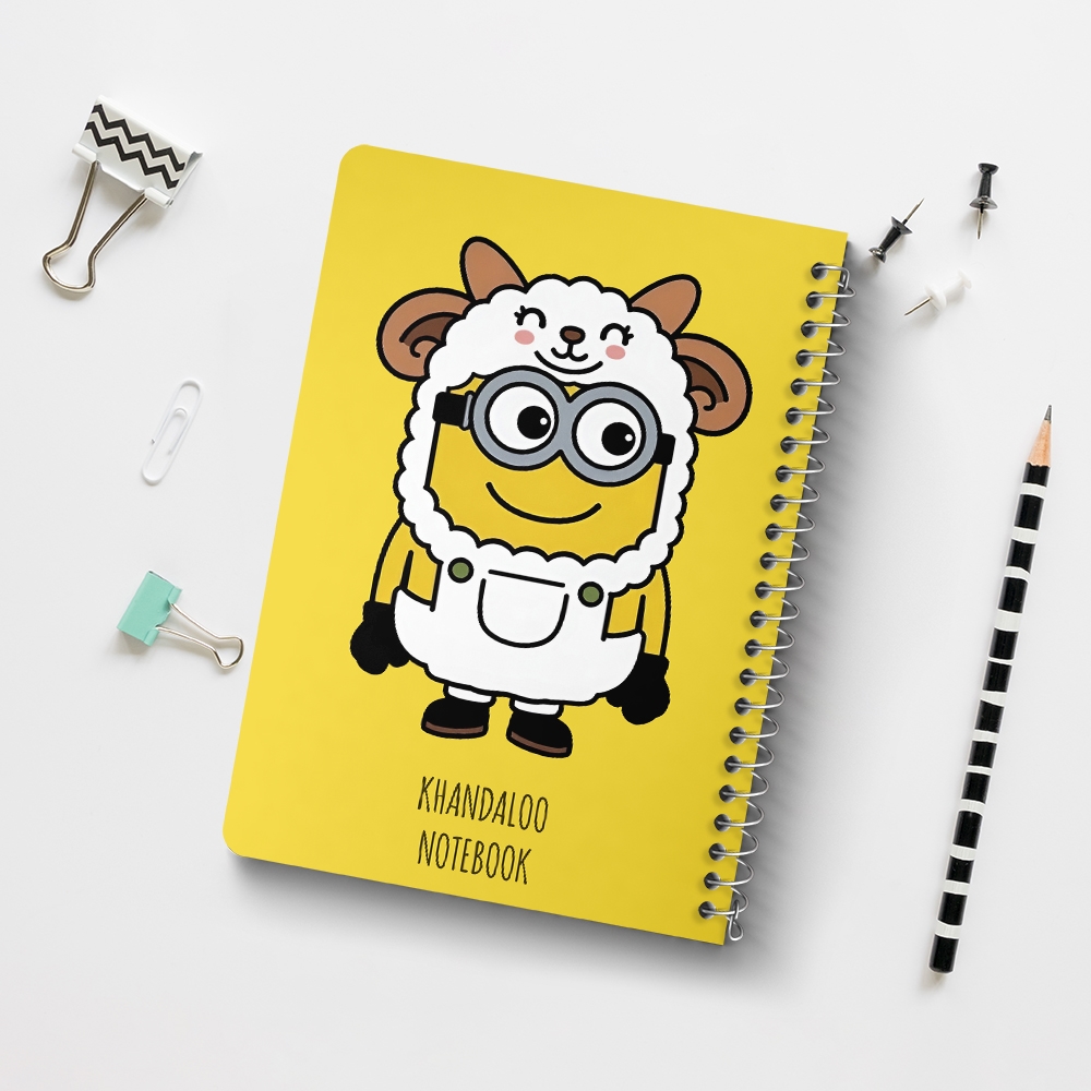 دفتر نقطه ای 50 برگ خندالو طرح مینیون ها (Minions) کد N9586