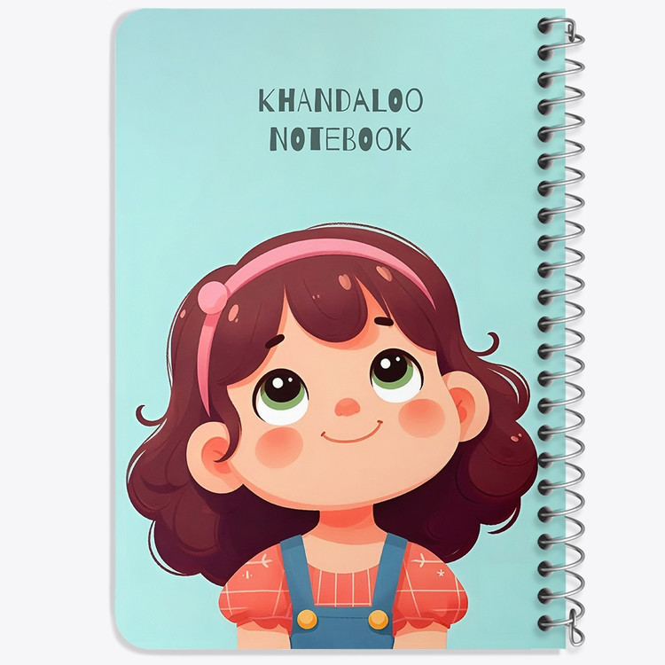 دفتر نقطه ای 50 برگ خندالو طرح دخترانه بامزه کد N9528