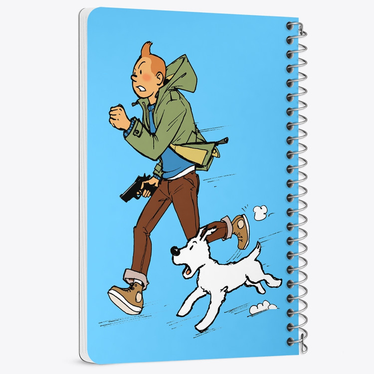 دفتر نقطه ای 50 برگ خندالو طرح تن تن (Tintin) کد 38320