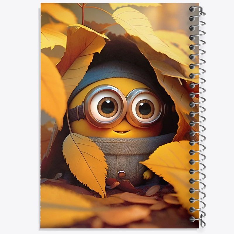 دفتر شطرنجی 50 برگ خندالو طرح مینیون ها (Minions) کد F10759