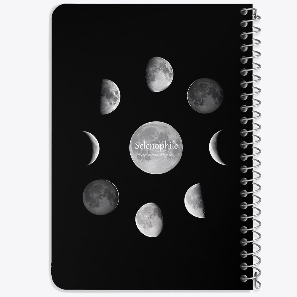 دفتر نقطه ای 50 برگ خندالو طرح ماه (Moon) کد 38090