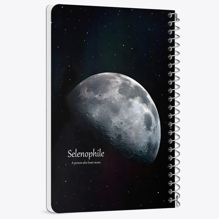 دفتر نقطه ای 50 برگ خندالو طرح ماه (Moon) کد 38085